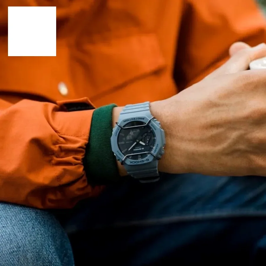 ساعت مچی عقربه ای و دیجیتال مردانه کاسیو G-SHOCK مدل GA-2100PT-2ADR، تصویر ۶