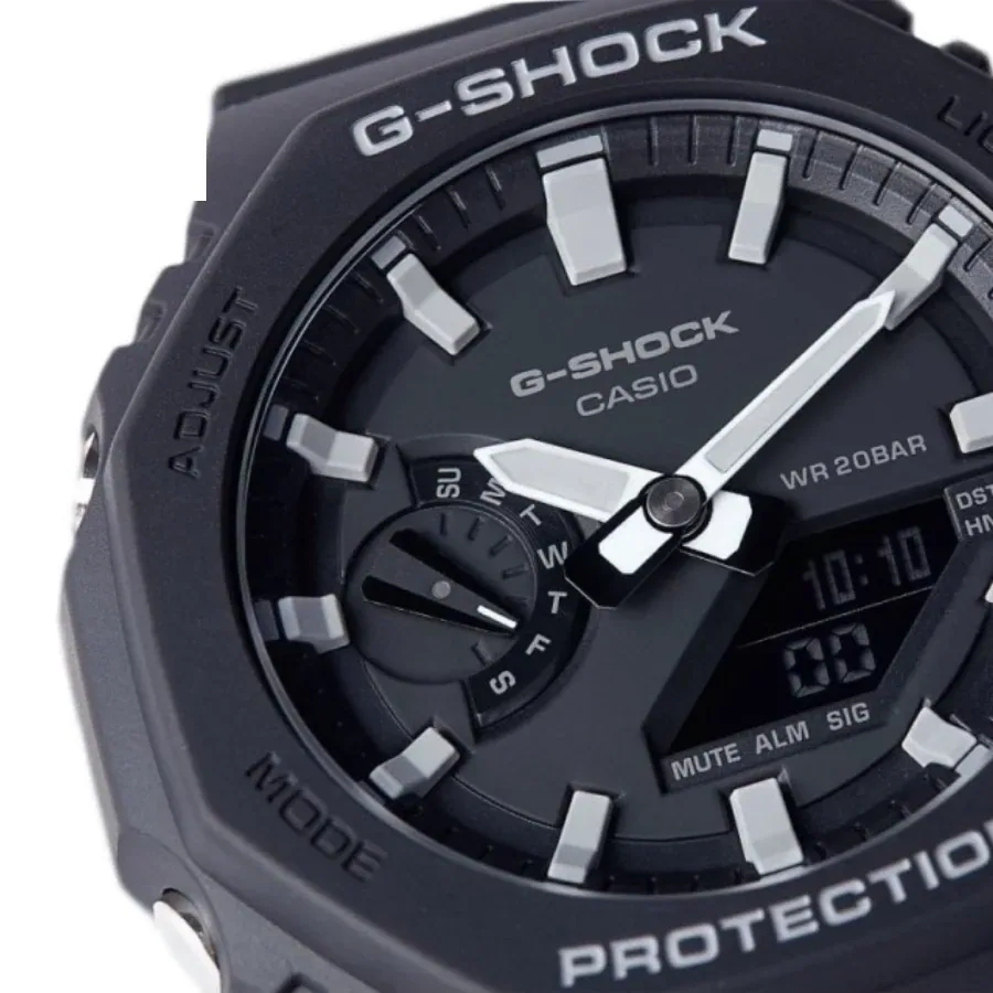 ساعت مچی عقربه ای و دیجیتال کاسیو G-SHOCK مدل GA-2100-1A، تصویر ۲