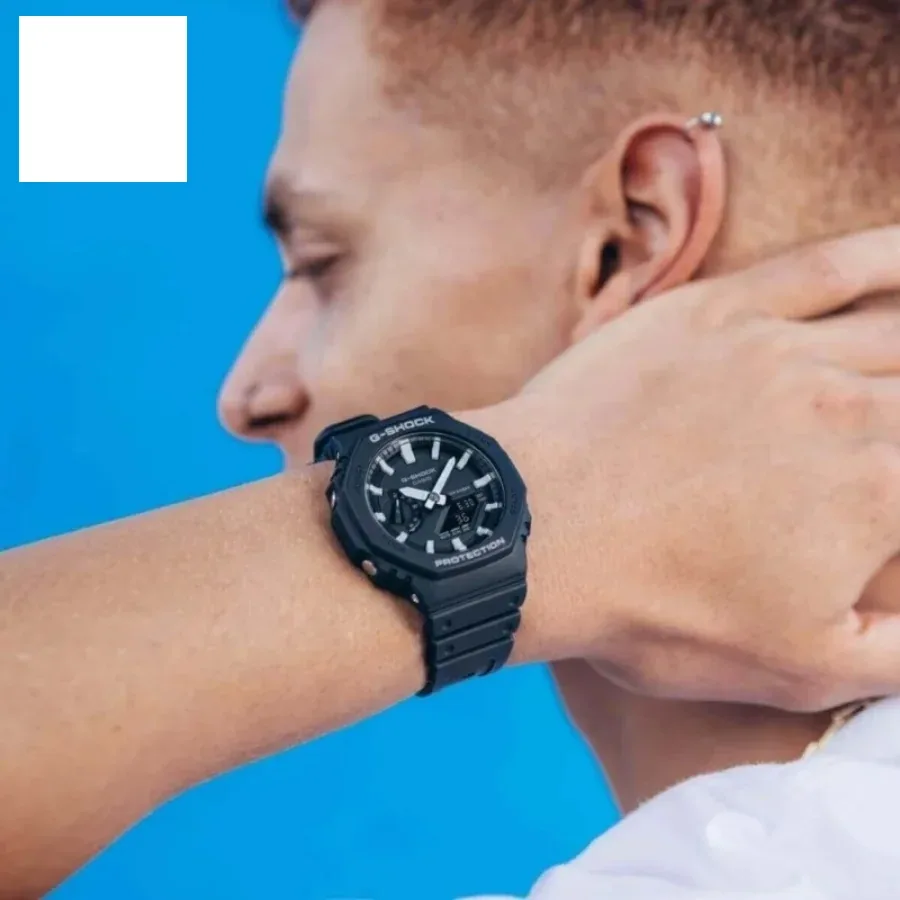 ساعت مچی عقربه ای و دیجیتال کاسیو G-SHOCK مدل GA-2100-1A، تصویر ۸