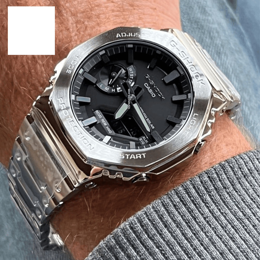ساعت مچی عقربه‌ای و دیجیتال مردانه کاسیو G-SHOCK مدل GM-B2100D-1ADR، تصویر ۴