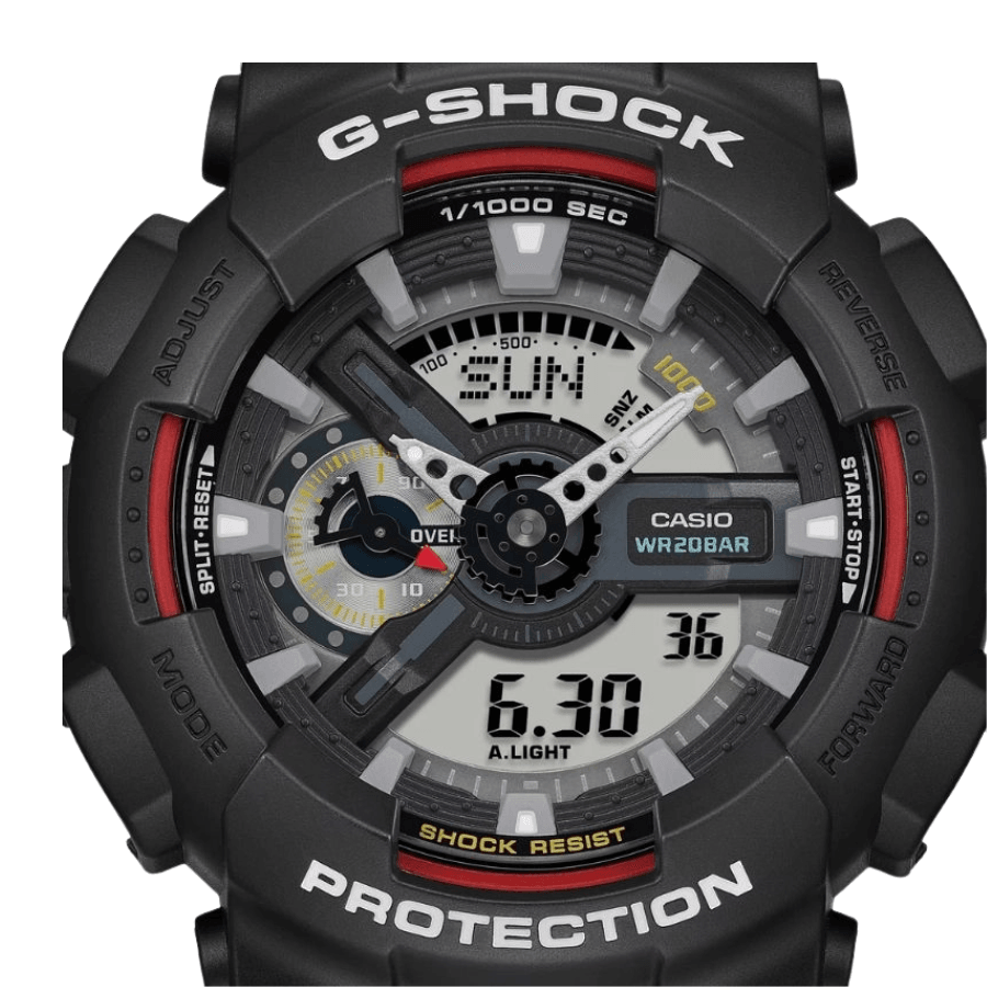 ساعت مچی عقربه‌ای و دیجیتال مردانه کاسیو G-SHOCK مدل GA-110RL-1ADR، تصویر ۳