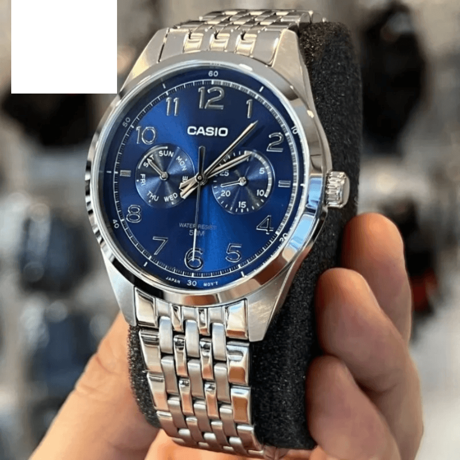 ساعت مچی عقربه ای مردانه کاسیو مدل MTP-E340D-2AVDF، تصویر ۳