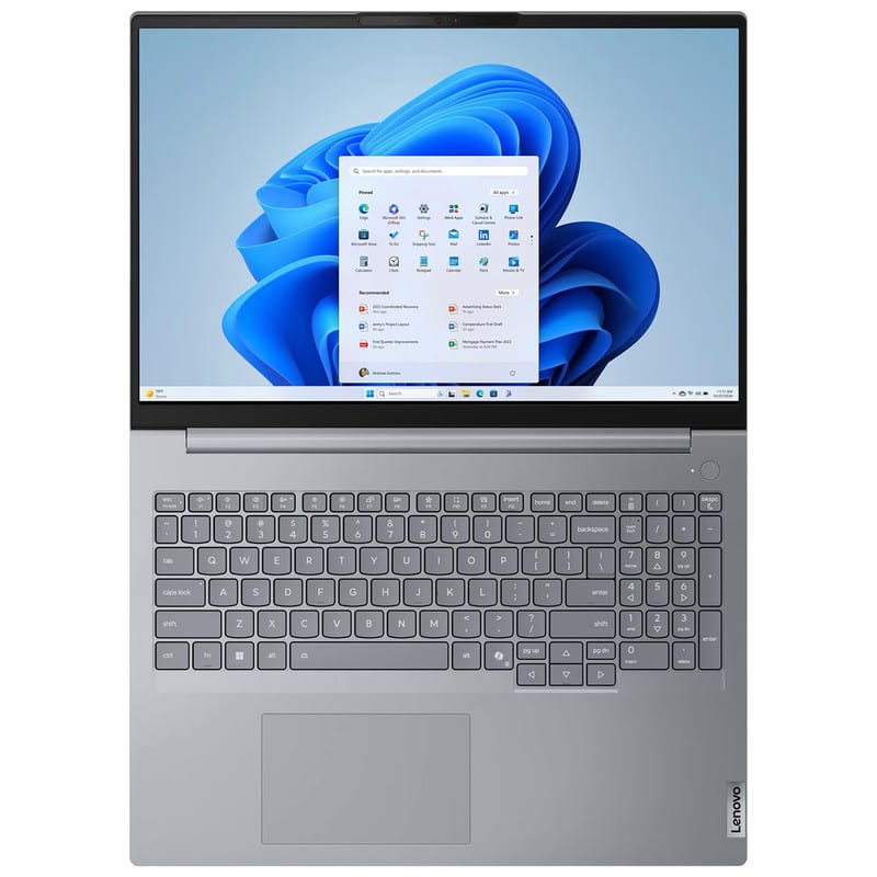لپ تاپ 16 اینچی لنوو مدل ThinkBook 16 G8 IAL-Core Ultra 7 255H-16GB DDR5 5600MHz-512GB SSD-IPS 60Hz-Backlit-Fingerprint، تصویر ۳