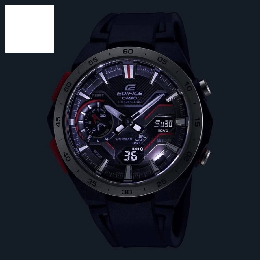 ساعت مچی عقربه ای و دیجیتال مردانه کاسیو EDIFICE مدل ECB-2200P-1ADF، تصویر ۲