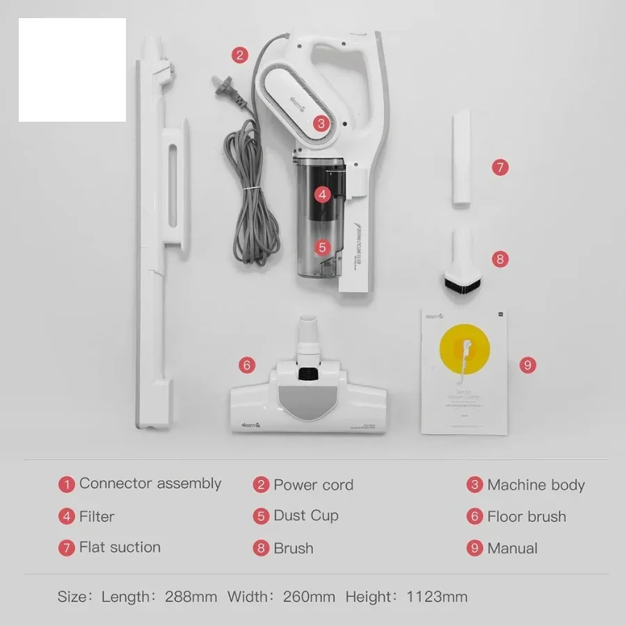 جاروبرقی شیائومی مدل Deerma DX700، تصویر ۴