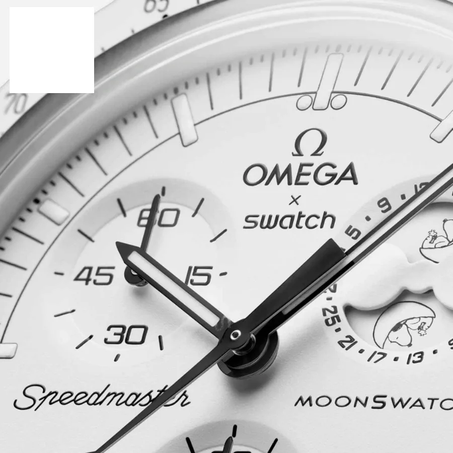 ساعت مچی عقربه ای امگا سواچ مدل Mission To Moonphase، تصویر ۶