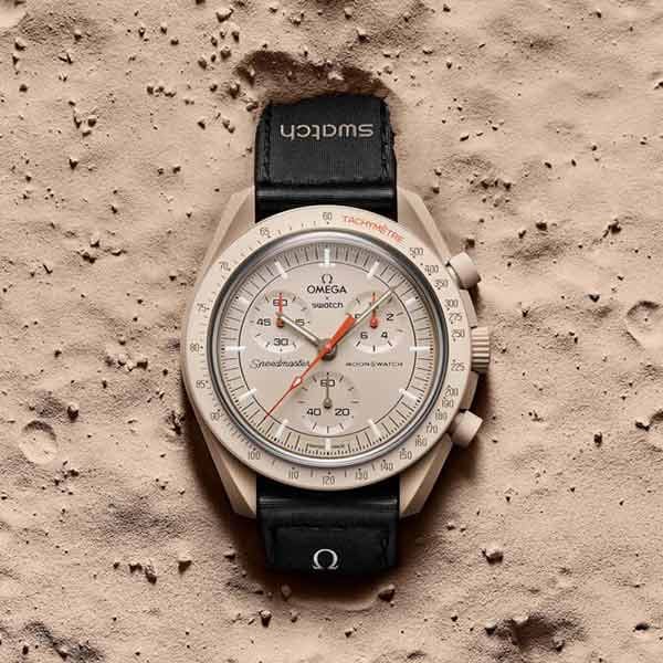 ساعت مچی عقربه ای امگا مدل Moonswatch Mission to the Jupiter SO33J100، تصویر ۴