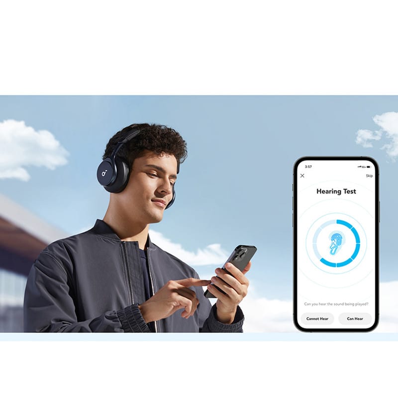 هدفون بی‌سیم انکر مدل Space One با نویز کنسلینگ فعال (ANC)، درگاه شارژ USB Type-C، مقاوم در برابر رطوبت و عرق، تصویر ۱۵