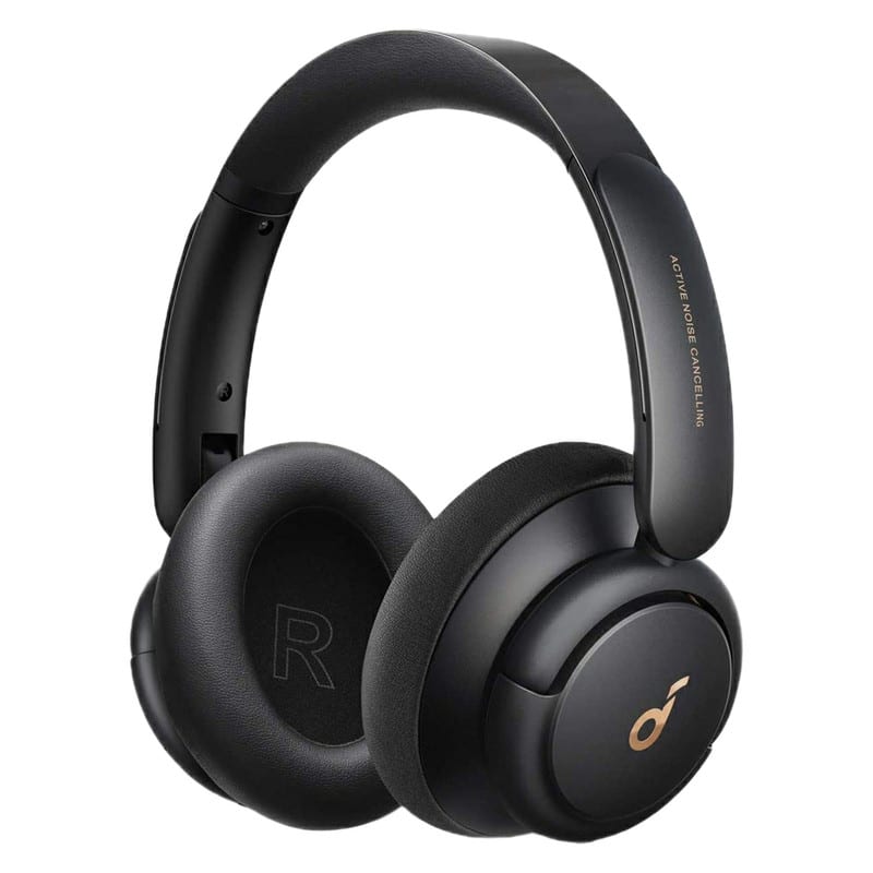 هدفون بلوتوثی انکر مدل SoundCore Life Q30 با نویز کنسلینگ فعال (ANC)، درگاه شارژ USB Type-C، دارای میکروفون دوگانه با حذف نویز، مجهز به فناوری Hi-Res Audio، دارای حالت Transparency برای شنیدن صدای محیط، تصویر ۳