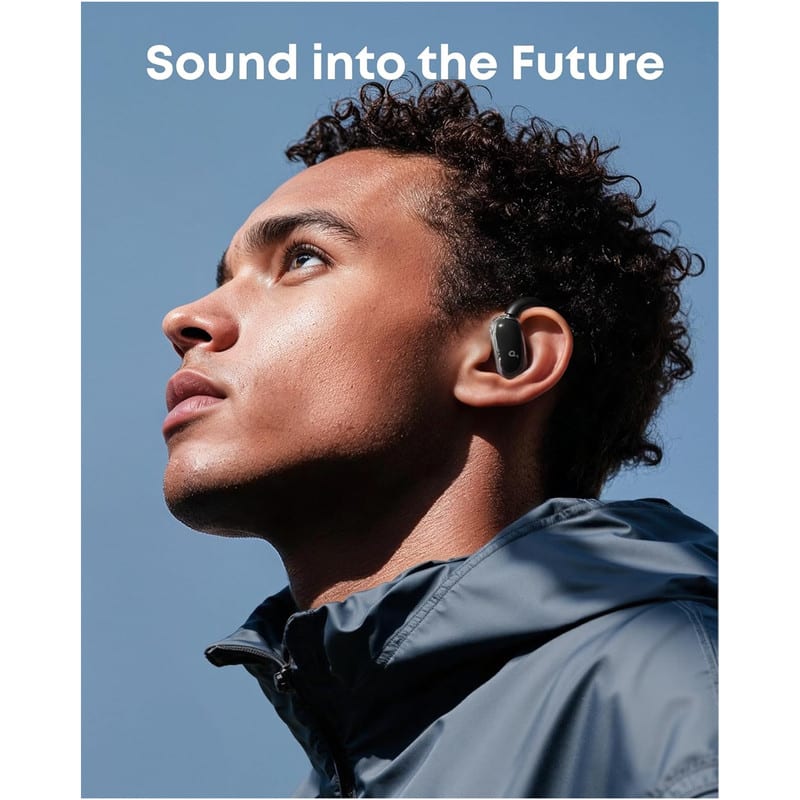 هدفون بلوتوثی مدل SoundCore V40i با پشتیبانی از Hi-Res Audio Wireless و LDAC، اتصال همزمان به 2 دستگاه، 11 ساعت پخش موسیقی،دارای فناوری هوش مصنوعی و مقاومت در برابر رطوبت و عرق، تصویر ۳