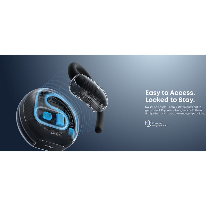 هدفون بلوتوثی مدل SoundCore V40i با پشتیبانی از Hi-Res Audio Wireless و LDAC، اتصال همزمان به 2 دستگاه، 11 ساعت پخش موسیقی،دارای فناوری هوش مصنوعی و مقاومت در برابر رطوبت و عرق، تصویر ۹