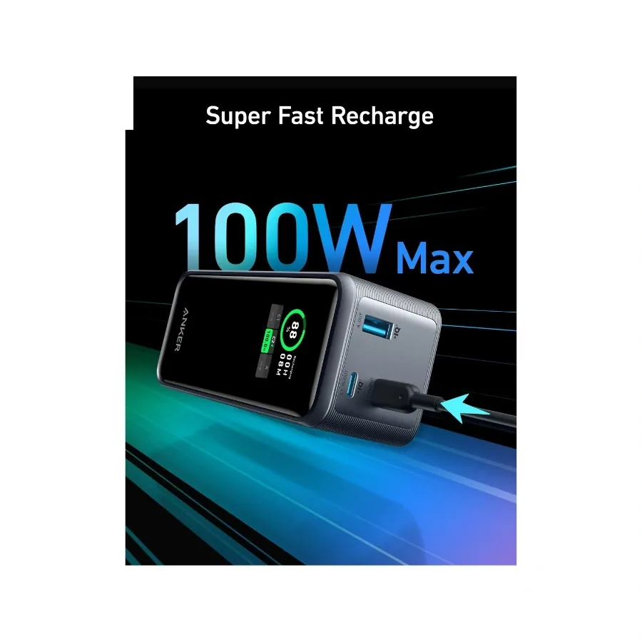 پاور بانک انکر 200W با ظرفیت 20000 میلی‌آمپر ساعت (A1336011)، تصویر ۴