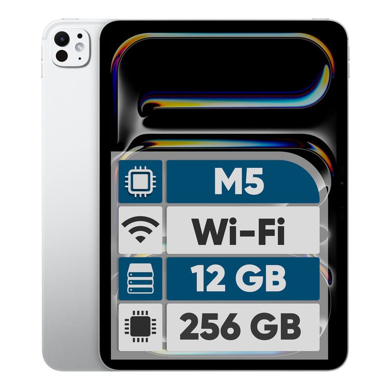 تبلت ۱۱ اینچ اپل مدل IPad Pro 2025 M5 Wi-Fi ظرفیت 256 گیگابایت و رم 12 گیگابایت، رزولوشن دوربین 12 مگاپیکسل، پشتیبانی از قلم و کیبورد، تصویر ۲