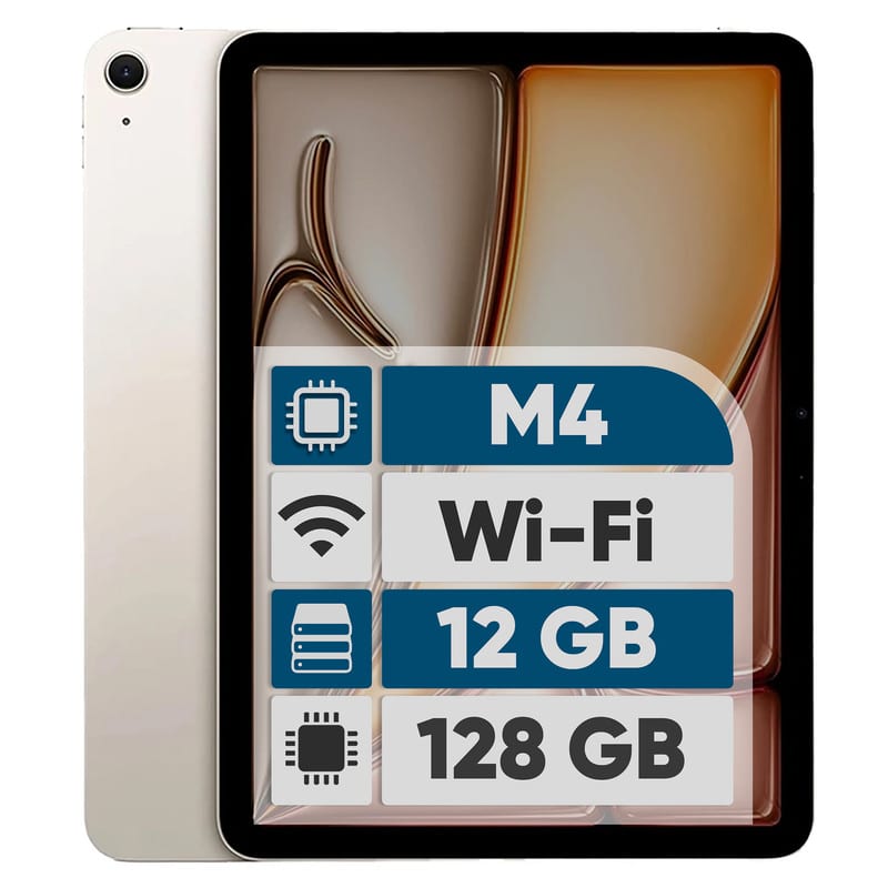 تبلت 13 اینچ اپل مدل iPad Air 2026 M4 Wi-Fi ظرفیت 128 گیگابایت و رم 12 گیگابایت، رزولوشن دوربین اصلی ۱۲ مگاپیکسل، پشتیبانی از قلم و کیبورد، تصویر ۳