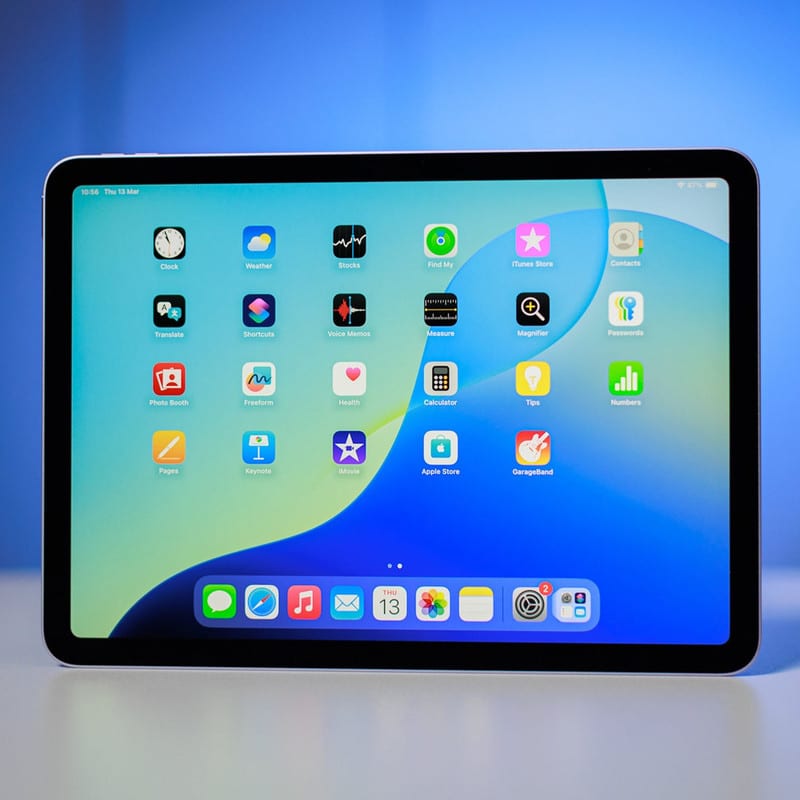 تبلت 13 اینچ اپل مدل iPad Air 2026 M4 Wi-Fi ظرفیت 128 گیگابایت و رم 12 گیگابایت، رزولوشن دوربین اصلی ۱۲ مگاپیکسل، پشتیبانی از قلم و کیبورد، تصویر ۲۵