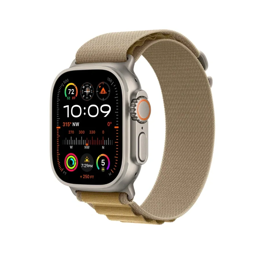 ساعت هوشمند اپل مدل Ultra 2 Titanium Alpine Loop سایز 49 میلی متری، تصویر ۶